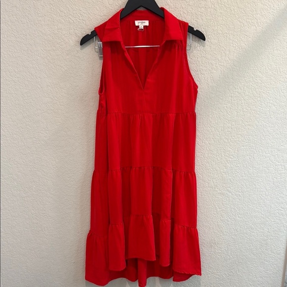 Red Sleeveless Dress size Medium - Picture 1 of 10